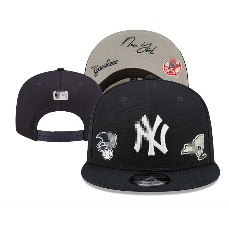 Dodgers Yankees Gorra de béisbol MLB Sombrero plano bordado para hombres y mujeres Sombrero de hip-hop americano Sombrero grande