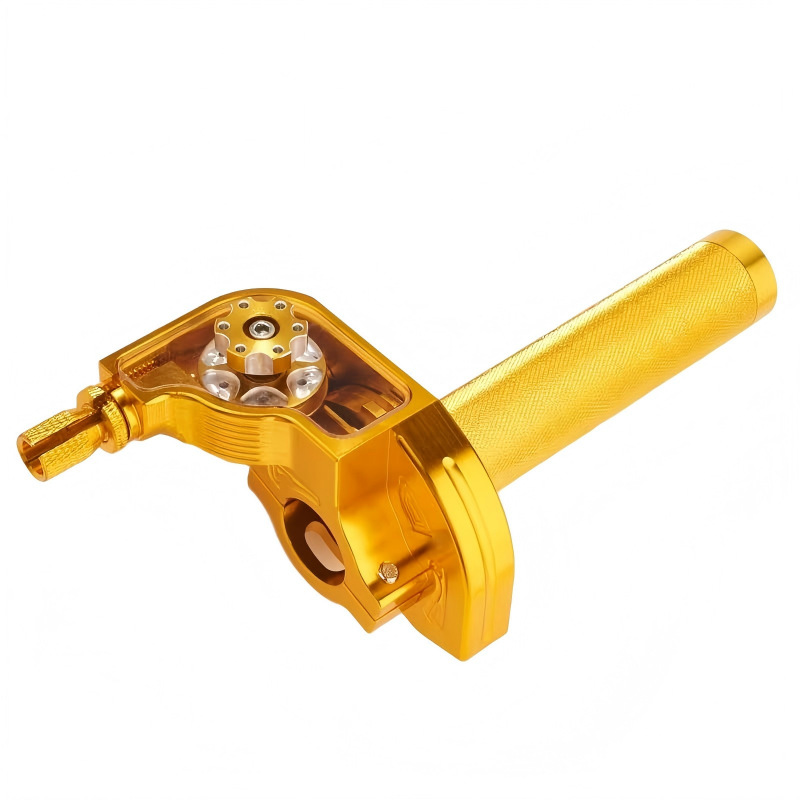 New off-road motorcycle throttle handle with visible throttle, CNC Gatling third-generation twist throttle, cross-border supply