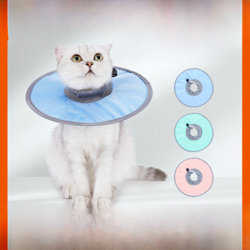 Cat Elizabethan Collar Anti-Licking Bite Collar Head Cover Cat Post-Surgical Beauty Protection Collar Puppy Kitten Anti-Licking Collar