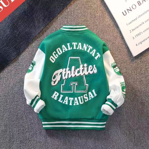 Boys' Spring and Autumn Casual Jackets  Autumn New Children's Autumn Clothes Big Boys Baseball Uniforms Hit the Streets