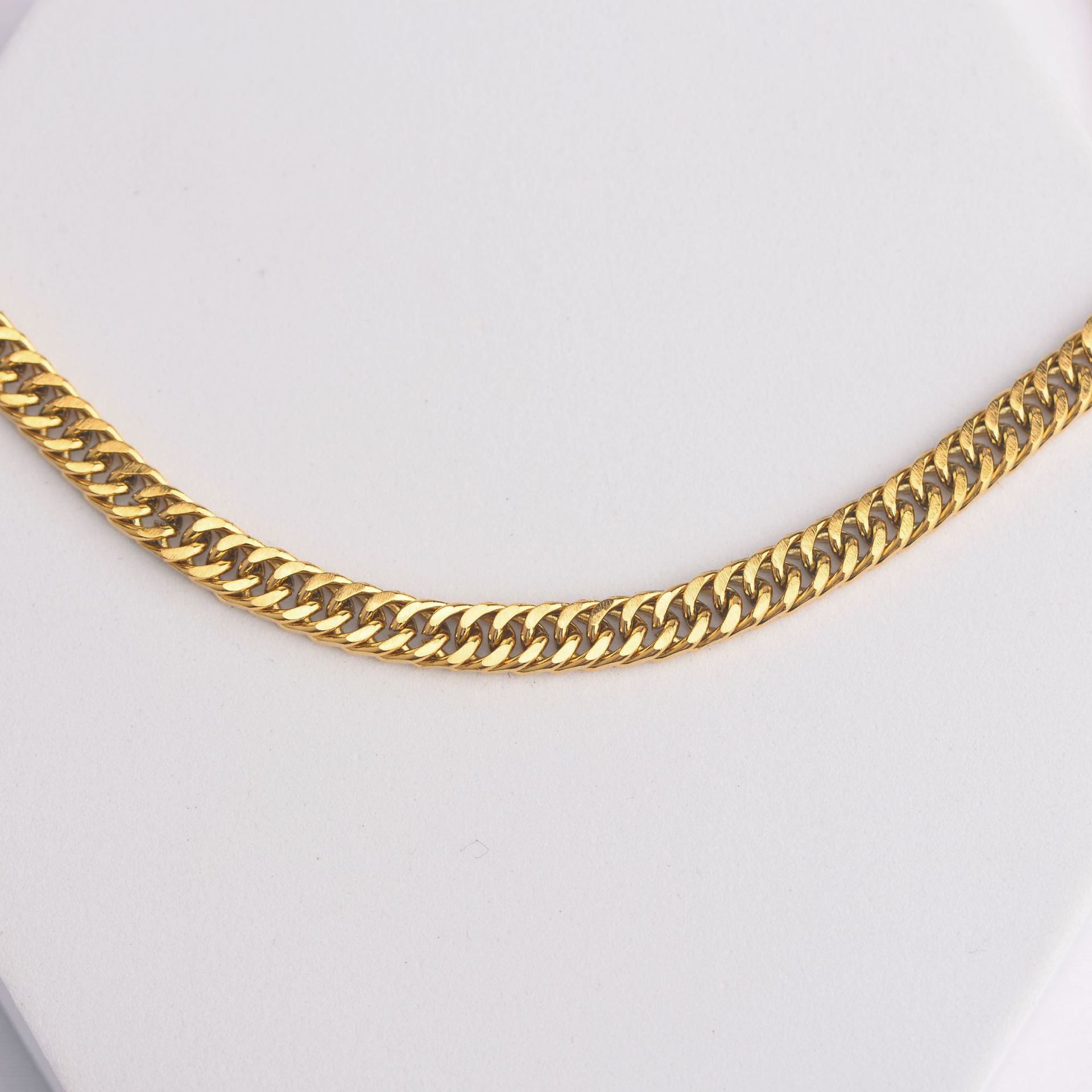 Punk Waves Stainless Steel Plating 18k Gold Plated Necklace display picture 1