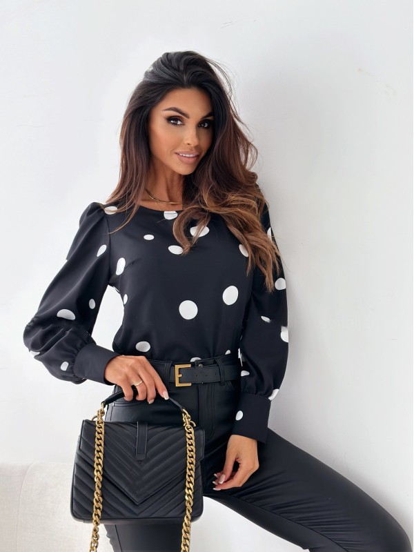 Women's Blouse Long Sleeve Blouses Printing Elegant Polka Dots display picture 3