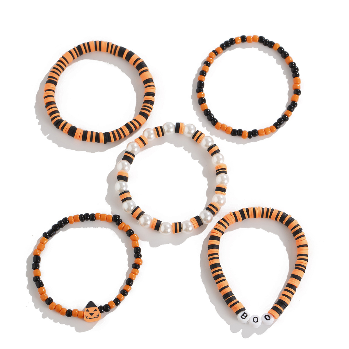21g Weight Alloy Pendant Material Bracelets Classification CCB, Arylic, soft clay Chain Material 1 Set Quantity Festival Occasion CCB, Arylic, Alloy Material Halloween Festival Pumpkin, Bat, Ghost Pattern Women's Gender Beaded, Enamel Design Funny Style Funny Pumpkin Bat Ghost CCB Arylic Alloy Beaded Bracelets Wholesale 79