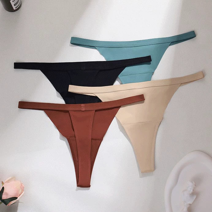 Трусики-стринги женские в европейском и американском стиле, сексуальные и изящные, на тонких бретелях, больших размеров, с низкой посадкой, с защитой от просвечивания, с вставкой из чистого хлопка.