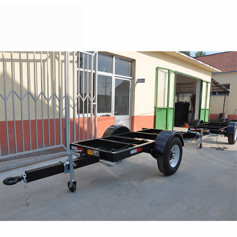 2吨发电机组拖车 箱变拖车 房车底盘 骨架拖车 框架运输板车