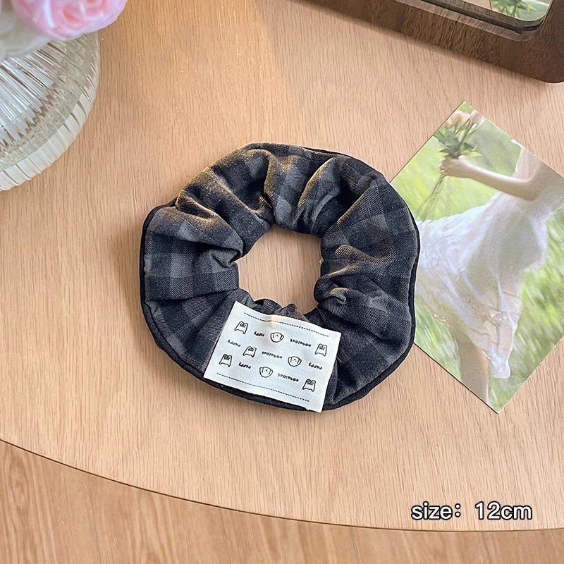 Arco de mariposa encaje intestino anillo de cabello de niña estilo pastoral de alto nivel flor de cabello cuerda de cabello bufandas cuadradas cuerda