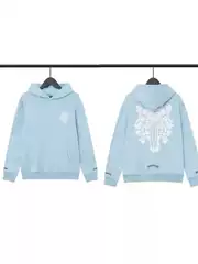 New 2024 CH Matty Boy Graffiti Light Blue Hoodie