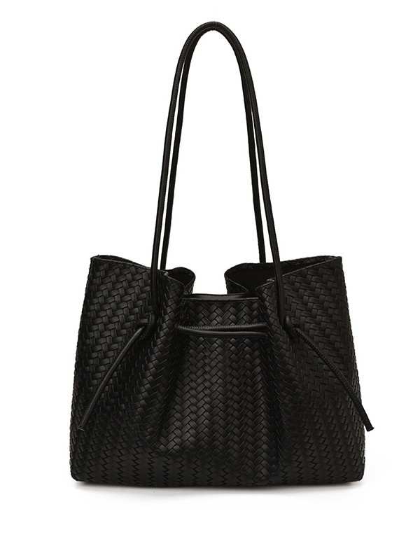 Bolsa de tejido de gran capacidad para mujeres 2026 verano nuevo estilo coreano de moda bolso de hombro de brazo de viaje bolsa de ocio