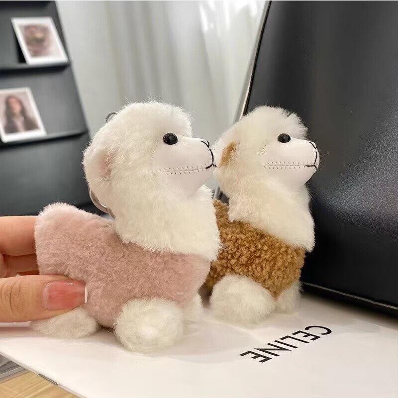Woolen cartoon little alpaca plush toy car decoration, plush pendant, car keychain, bag decoration, backpack fur doll Woolen cartoon little alpaca plush toy car decoration, plush pendant, car keychain, bag decoration, backpack fur doll