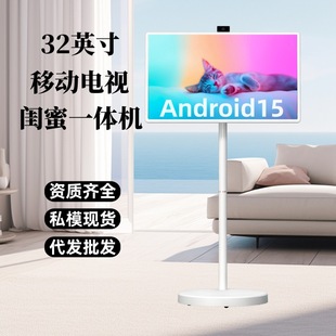 32inch Bestie All-In-One Mobile Tv Wireless Screen Projection Vertical Outdoor Display Advertising Live Broadcast Screen