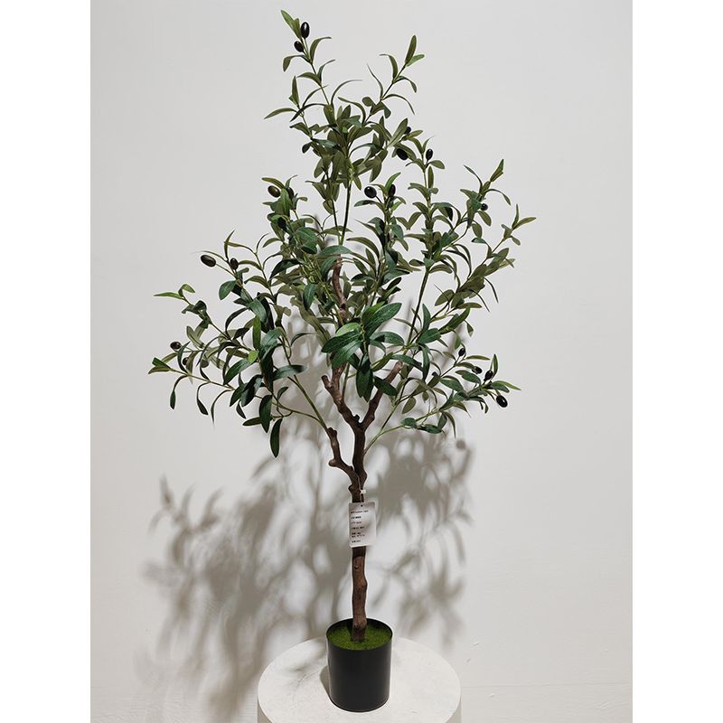 Planta Artificial en Maceta 1.2 m de Plástico y Tela para Decoración de Interiores