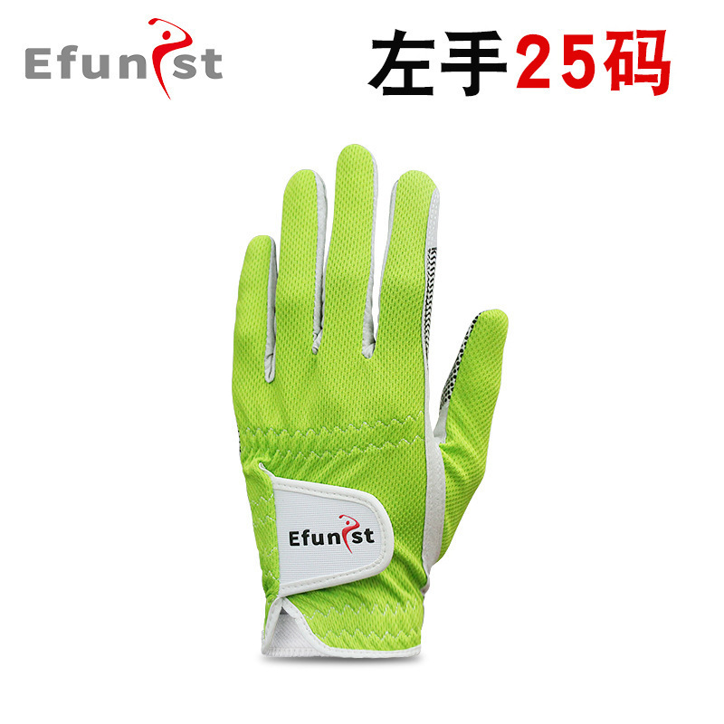 Efunist ゴルフ グローブ メンズ 伸縮性 通気性 メッシュ 耐摩耗性 滑り止め 粒子 片手 サマー スポーツ|undefined