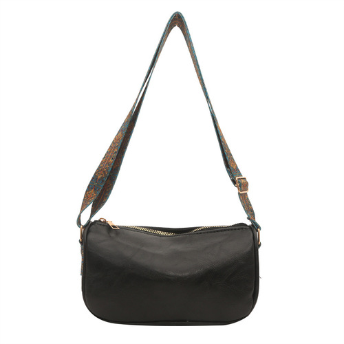 Soft leather texture large capacity casual bag 2024 spring new versatile Ins shoulder crossbody bag casual bag Korean version