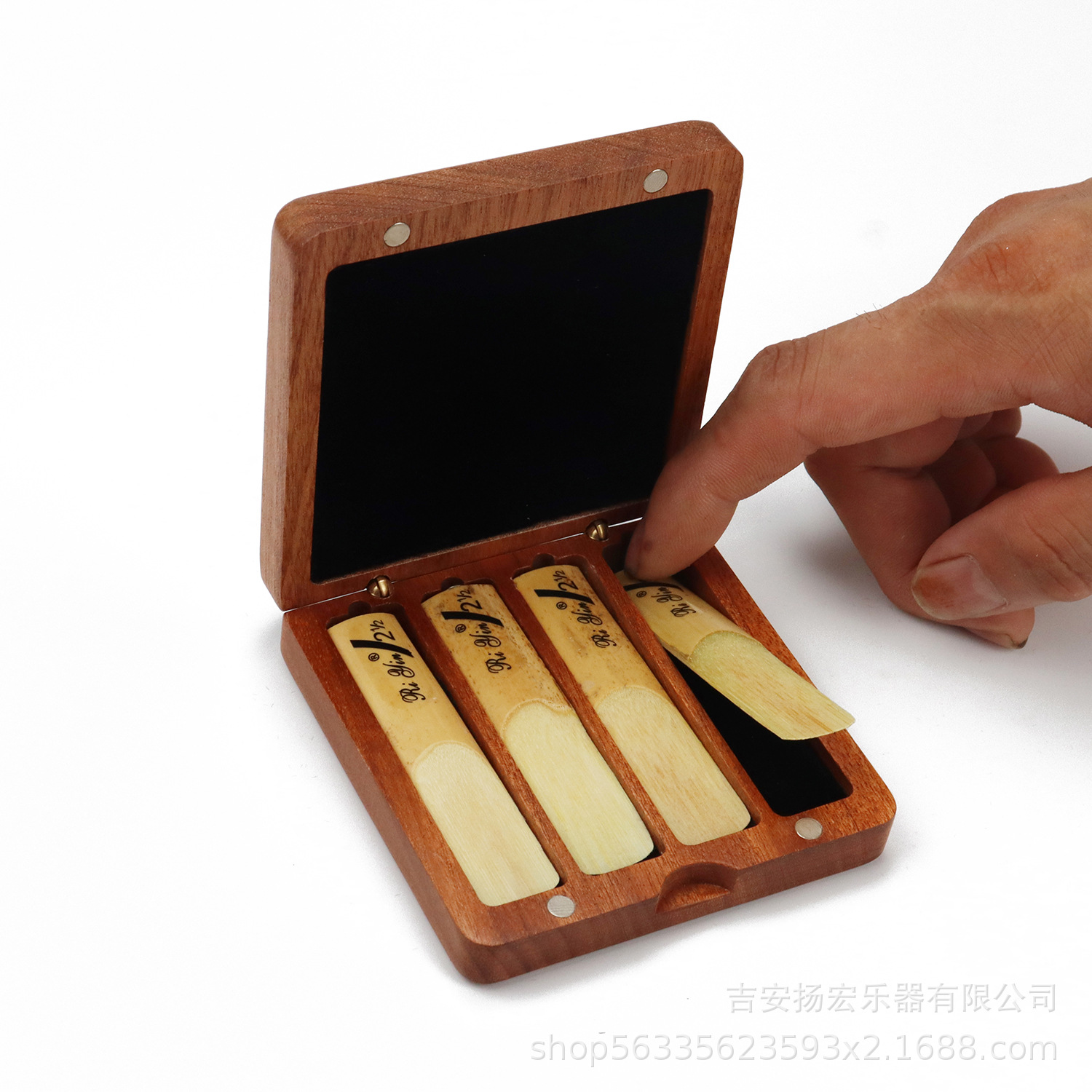 Caja de silbato de madera maciza caja de silbato de saxofón boutique de alta gama Tubo negro caja de silbato de madera maciza accesorios de instrumentos musicales