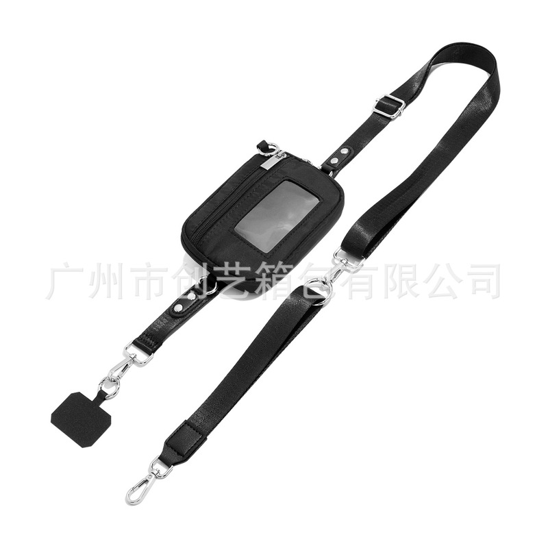 スポットクロスボーダー取り外し可能なカードホルダーリストバッグポータブル銀行カード収納袋多機能携帯電話ストラップ|undefined