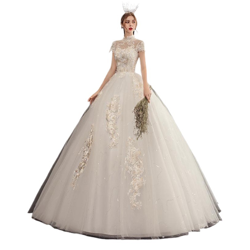 Vestido de novia ligero estilo forestal para fotografía de viajes, nuevo modelo 2026 para novias pequeñas, elegante vestido de novia princesa adelgazante estilo francés hasta el suelo. image 1