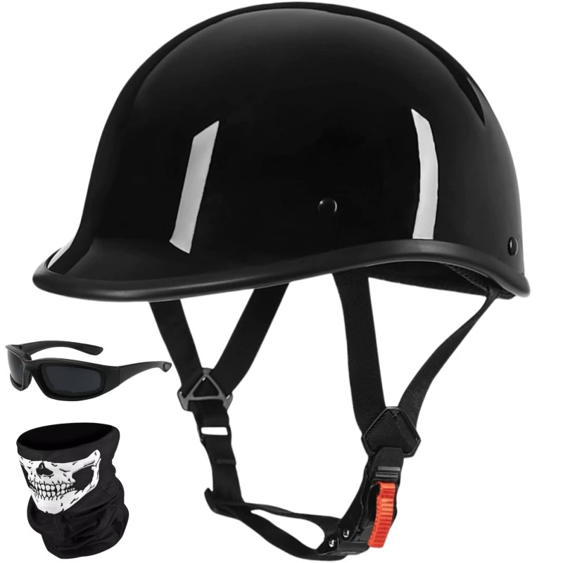 Сертифицированный американский ретро мотоциклетный полушлем, мужской электрический мотоциклетный шлем, женский защитный шлем из углеродного волокна