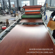 全自动密度板贴纸机 木纹纸PVC冷胶平贴机修边断膜 多层板贴面机