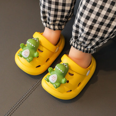 Children's Cartoon Crocs Thick-Soled Slippers Summer Non-Slip Soft Soled Boys' Baotou Sandals Girls' Beach Shoes