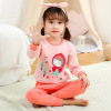 Children's cotton thermal underwear, set, pijama suitable for men and women, demi-season down jacket