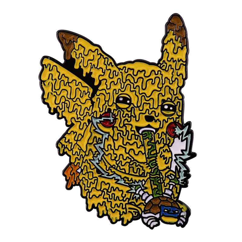 Значок-пин Pokemon Psychedelic Art черный