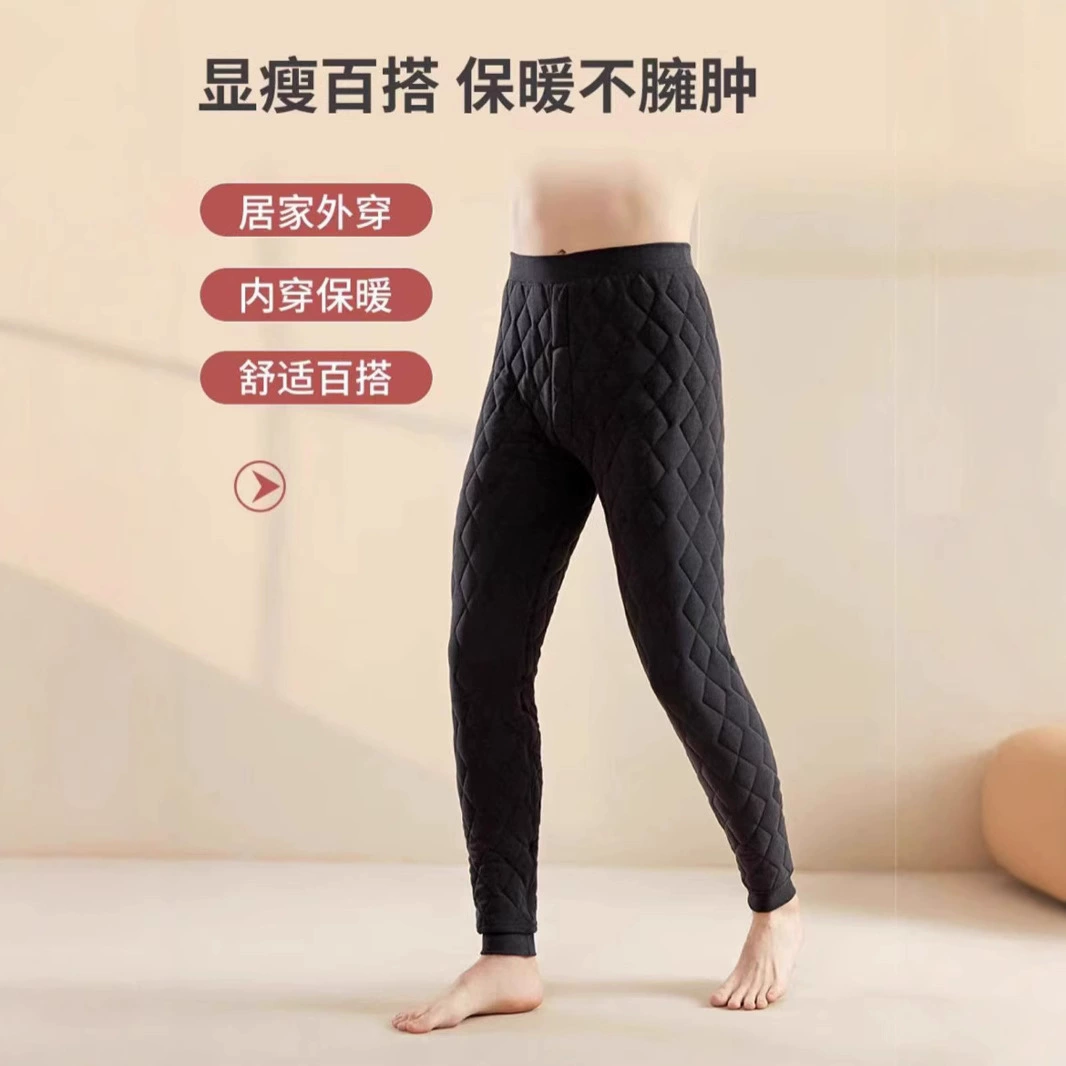 Мужские шерстяные термоштаны на зиму, на флисовой подкладке, трехслойные утолщенные, базовые хлопковые брюки большого размера, очень толстые, универсальные для Северо-Востока.