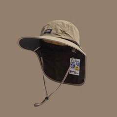 男性と女性のための屋外日焼け止めサンハット、夏の首の保護、紫外線防止漁師の帽子、親子キャンプ登山帽子