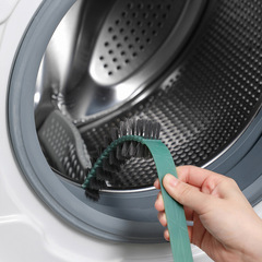Drum washing machine brush with extended handle to decontaminate the inner wall of the pulsator washing machine and clean the machine slot gap brush