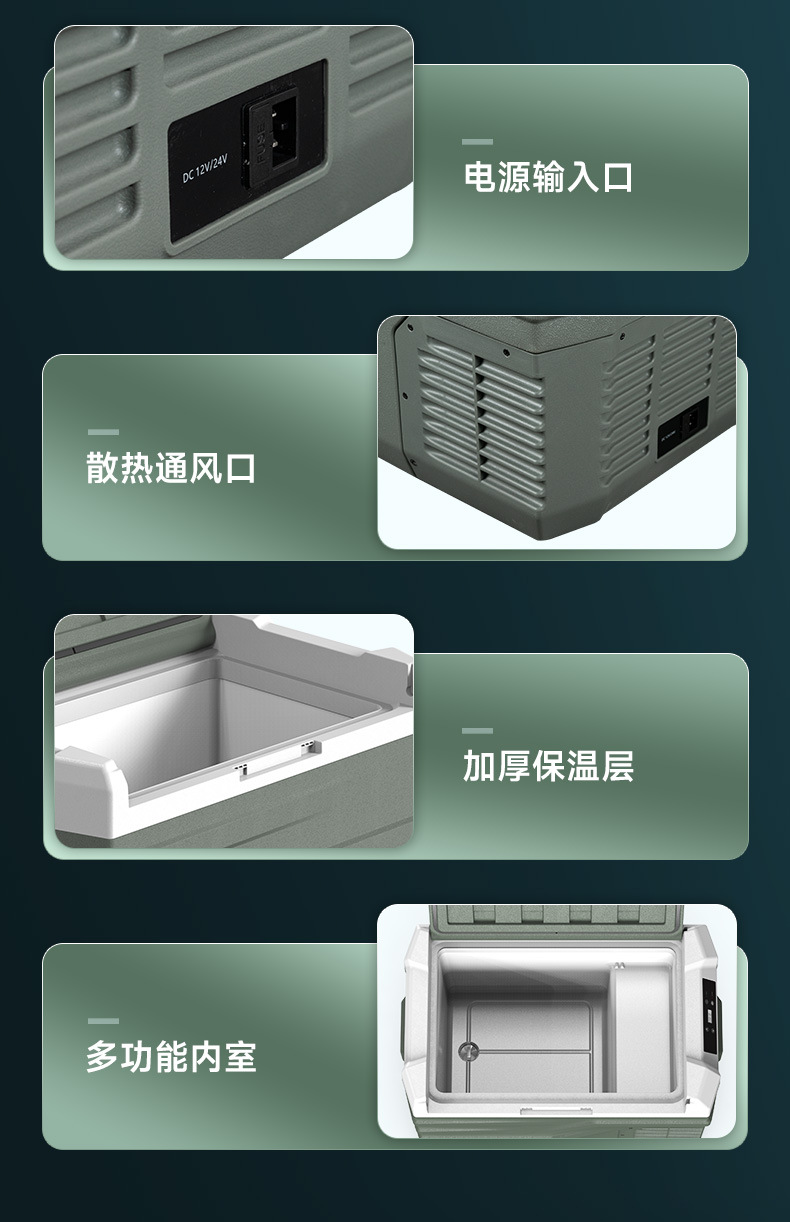 Ice Tiger Compressor Car Refrigerator Car Home Dual-use Refrigeration 12v24v Portable NL15 Dormitory Small Refrigerator