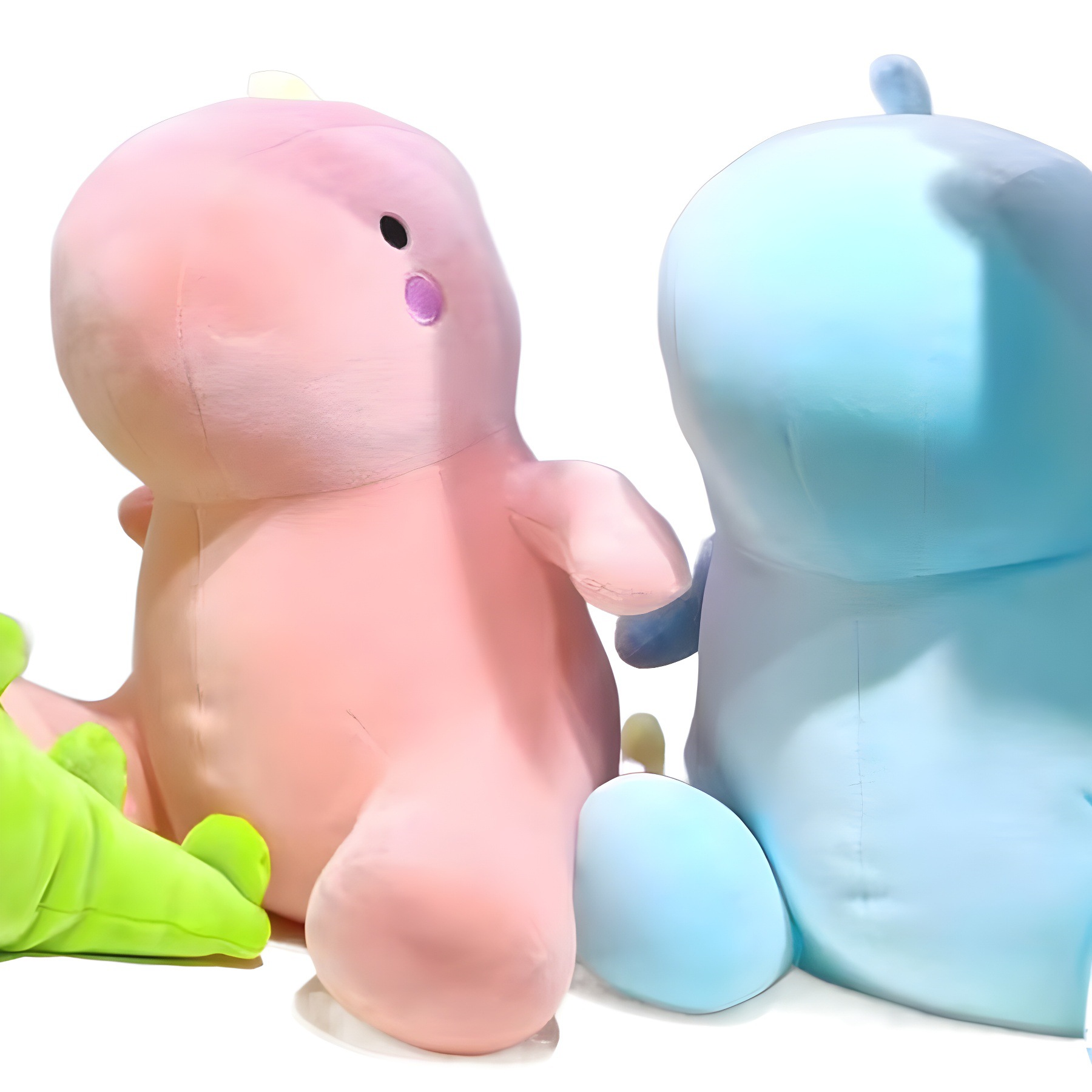 Multicoloured soft plush fuchsia cute dinosaur
