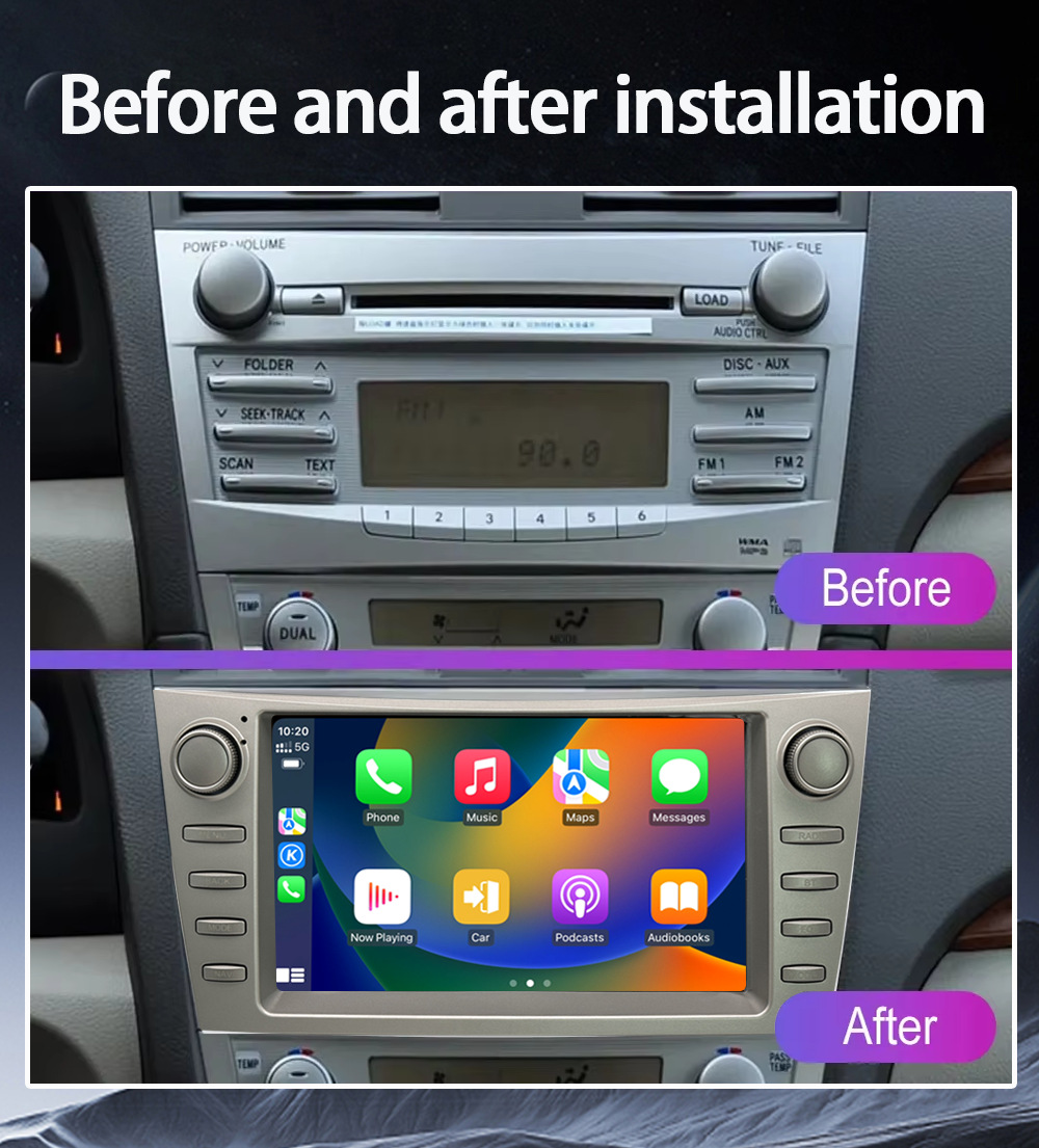 Suitable for Toyota Camry Car Central Control Large Screen Android Navigation Reversing Image Bluetooth Radio