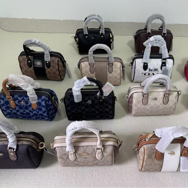 Coach C's New Women's Bag Rowan Pillow Bag Satchel Boston Classic Presbyopic Mini Shoulder Crossbody Bag