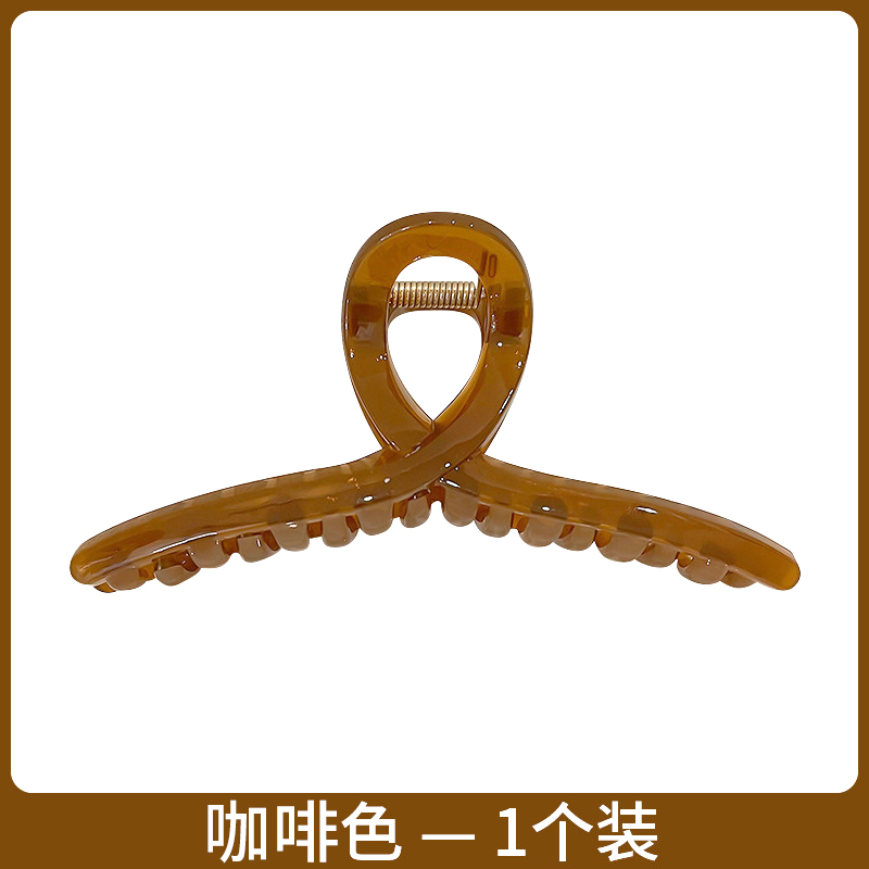 Elegante temperamento tocadillo de gran tamaño agarrar pinzas de cabello acrílico cabeza de mujer agarrar pinzas de cabello nuevo verano