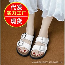 2026年夏季新款时尚纯美贴休闲厚底增高外穿凉拖鞋一脚蹬舒适日常