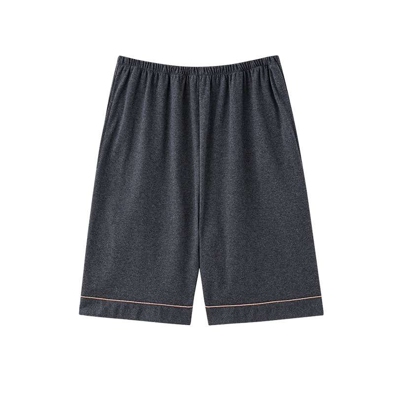 Pantalones de pijama de verano para hombre Pantalones casuales más pantalones cortos delgados sueltos ropa exterior Pantalones deportivos de algodón pantalones cortos cómodos