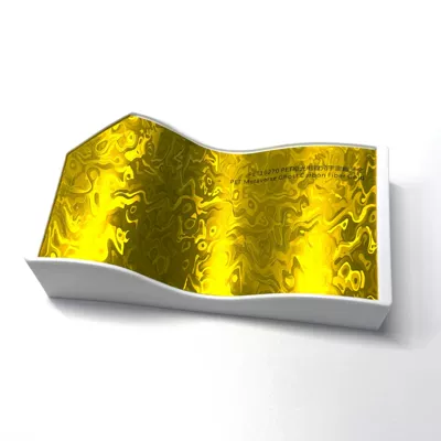 Electroplated Color-Changing Film for Body: Auto Color Change Film - pet-matte-electroplating-ghost-gold-152m17mroll-supports-slitting