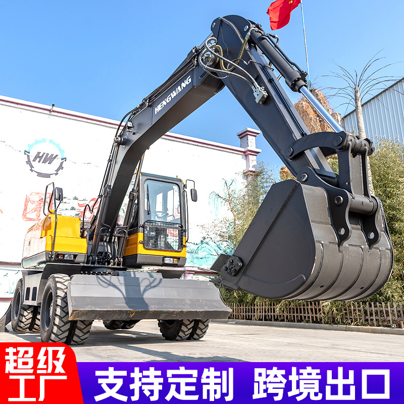 Fabricante de suministro de excavadora de ruedas de 80 excavadora de relleno de zanja excavadora de gancho de madera de brazo largo excavadora de ruedas