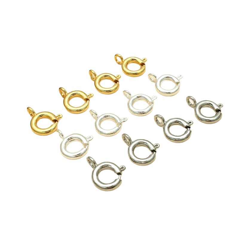ジュエリーアクセサリー14kバッグ金保色ファインスプリングバックル手作りアクセサリーdiyブレスレットネックレスアクセサリーエンドバックル|undefined