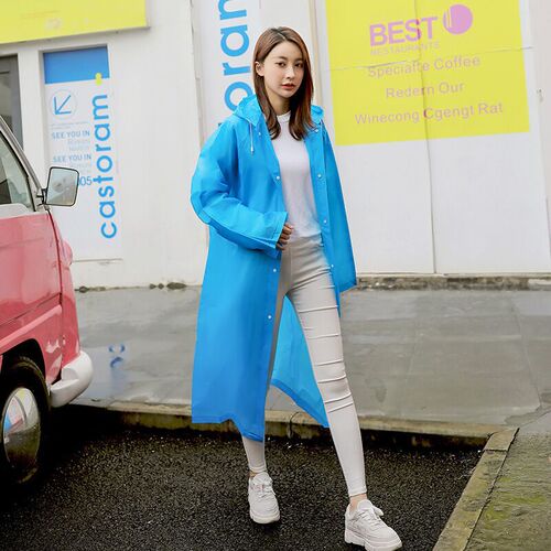 Adult Travel Hiking Raincoat Unisex Fashion Waterproof EVA Rain Jacket Outdoor Portable One-piece Raincoat Wholesale