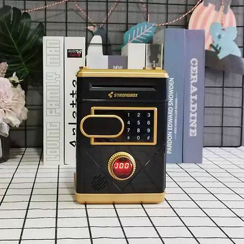 新款亚马逊触控密码箱存钱罐ATM存取款机计数储蓄罐创意礼物跨境