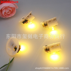 暖かい黄色の光の小さい夜の明かりの芯の電子のろうそくの明かりの発光のおもちゃの部品の台の明かりの3.5cmの工場は商品を供給します。