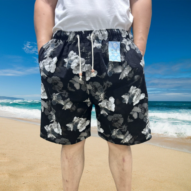 Мужские шорты, шорты средней длины, шорты для рафтинга, пляжные шорты с принтом, повседневные универсальные свободные брюки
