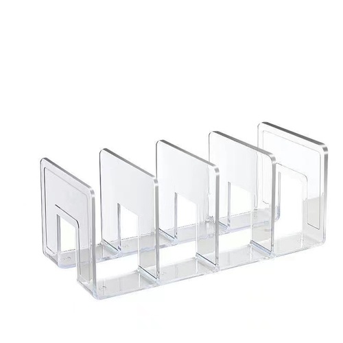 Book stand acrylic book stand Instagram storage desk book transparent shelf book stand thick file office supplies display