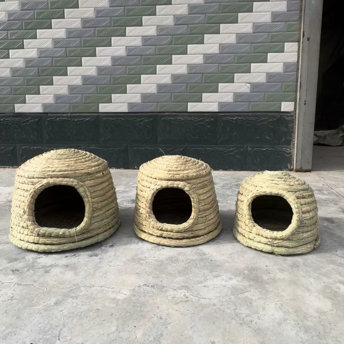 Pigeon special yurt castle nest pet grass nest hand-woven pigeon nest castle nest hatch eggs Dutch pig