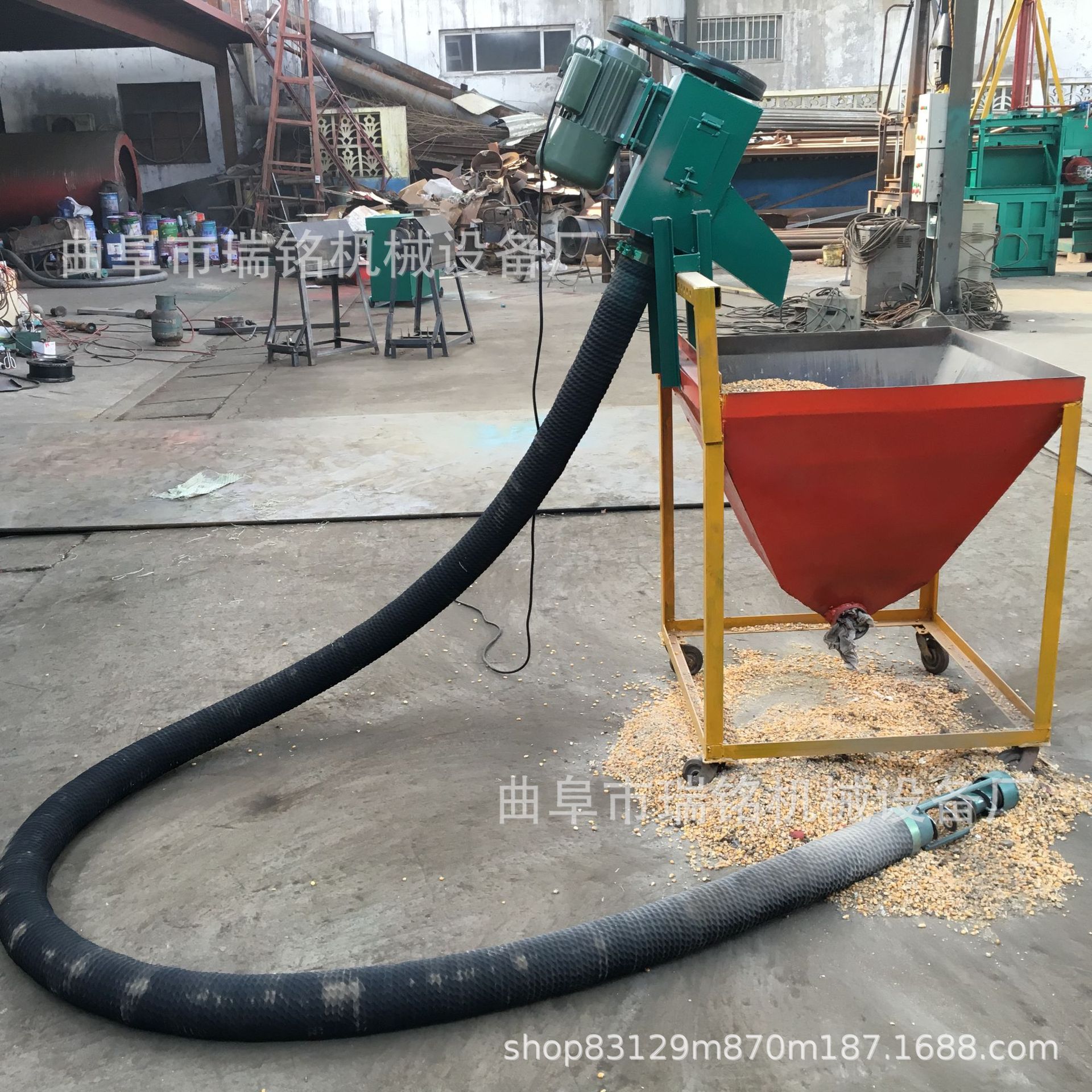 玉米小米车载式软管吸粮机TGFF新型加厚软管吸粮机沙子锯末吸粮机