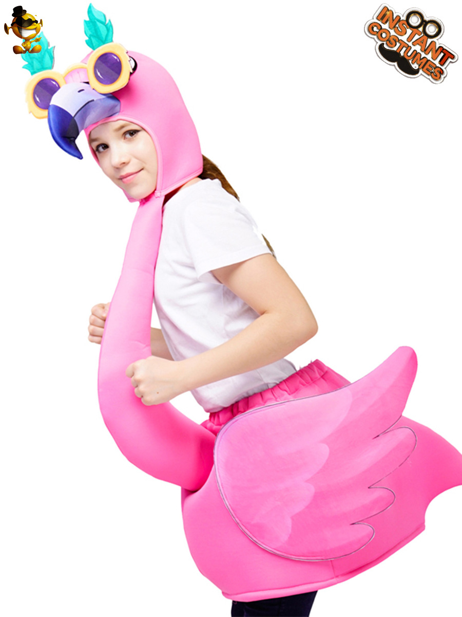 De Halloween para niños Flamingo traje carnaval fiesta Cosplay traje mascarada etapa