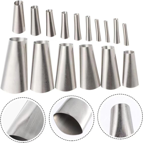 Cross-border stainless steel glue nozzle with base, glass glue gun nozzle, home improvement door and window glue tool set of 14 pieces