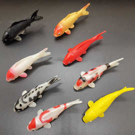 仿真塑料假鲤鱼模型塑料假鱼鱼缸造景观赏鱼玩具水族箱观赏鱼摆件