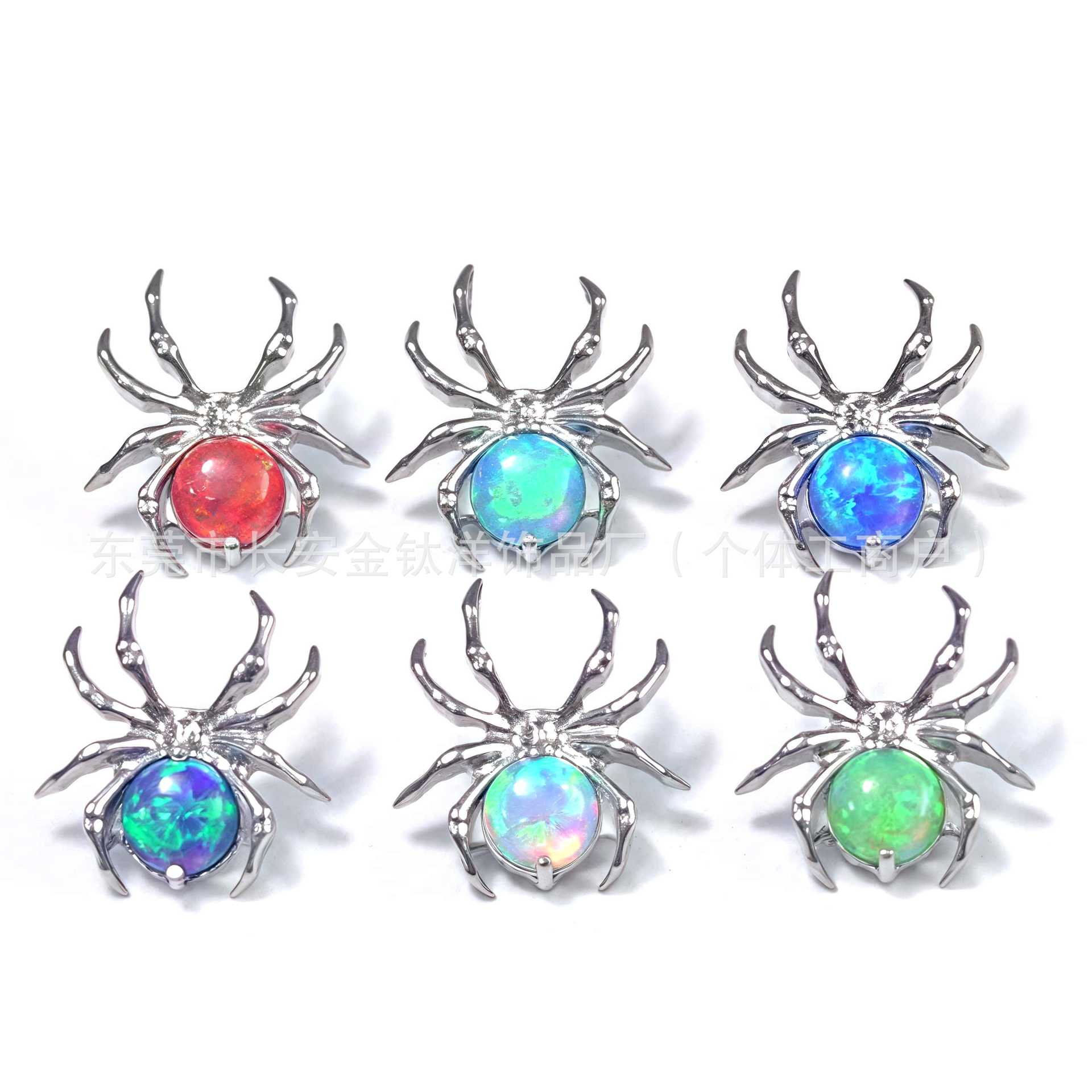 F136 Titanium Spider Labret Stud Lip Piercing Jewelry G23 Titanium Alloy 14G 12mm detail image 5
