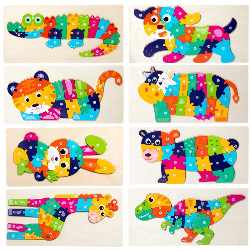 Gran tamaño de cierre puzzle de dinosaurio tridimensional puzzle cognitivo digital animal puzzle puzzle infantil puzzle puzzle image 6